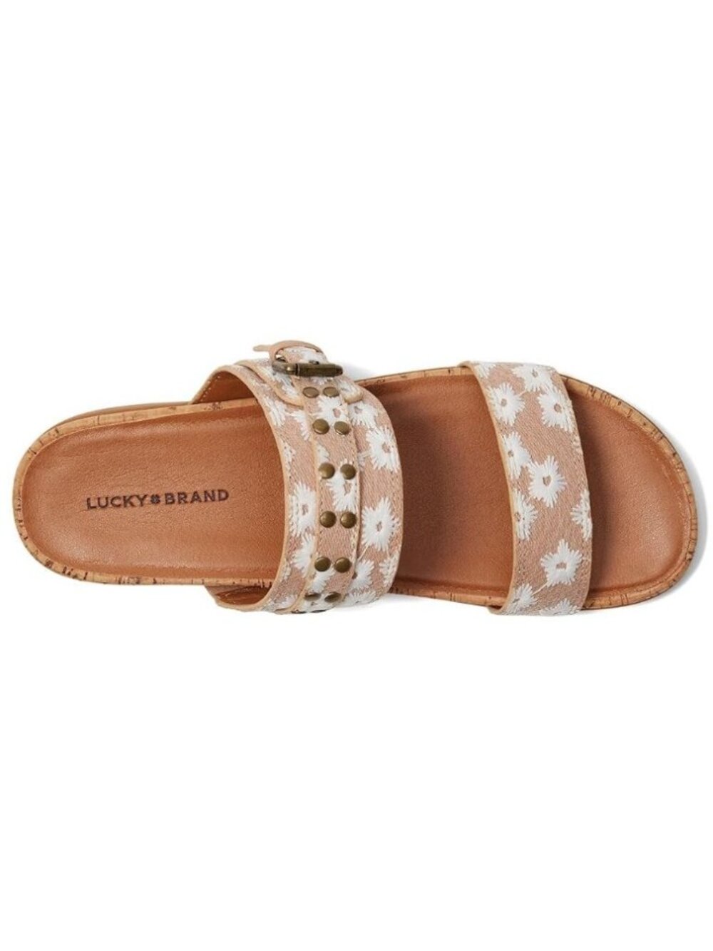 Lucky Brand Womens Dineesa Studded Two Band Flat Sandals Size 9.5 NEW - Picture 8 of 9